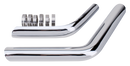 Radii Drag Pipes For Electric Start Fx Shovelhead Chrome Heat Shields For Zpn 789413