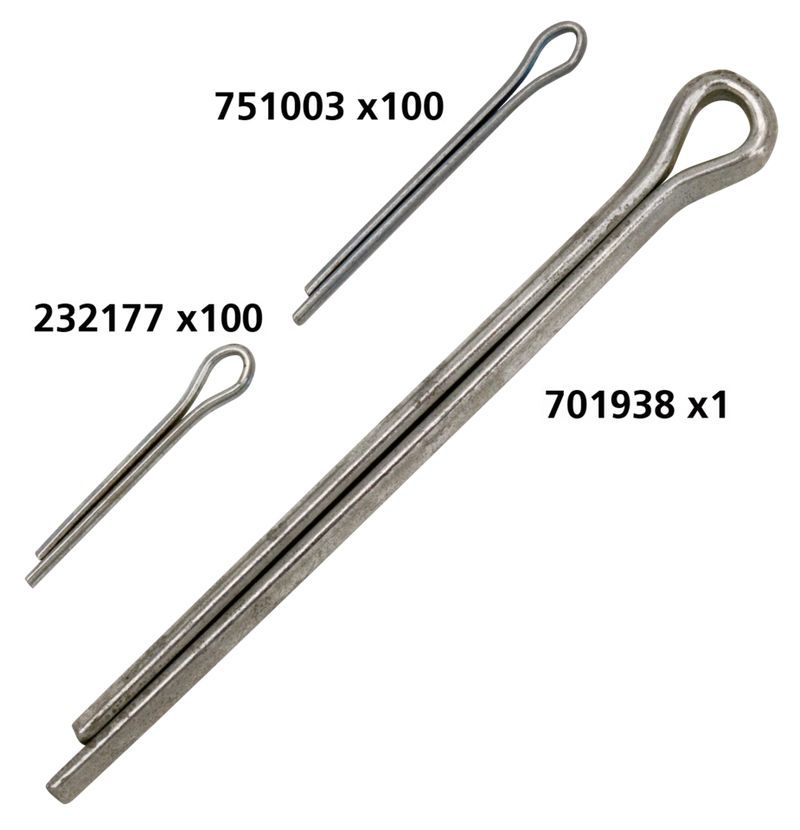 1/16 Inchx1/2 Inch Cotter Pin - Pack Of 100