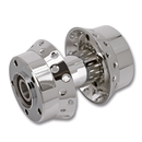 Front And Rear Wheel Hubs Chrome Fr Hub Flh/T00-07