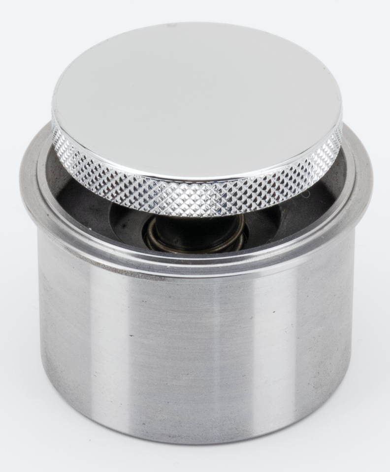Chrome Mini Pop-Up Gas Cap With Bung