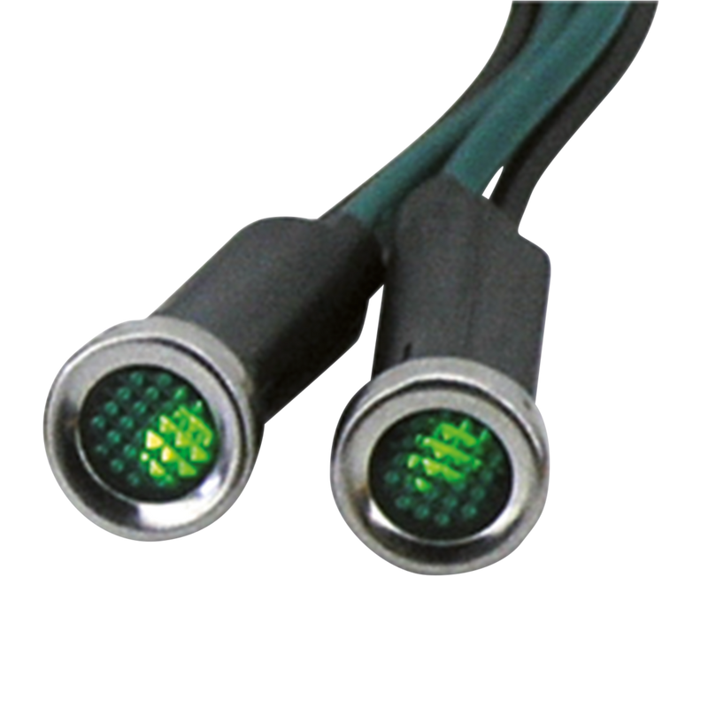 Led Indicator Light Green Lens Stain