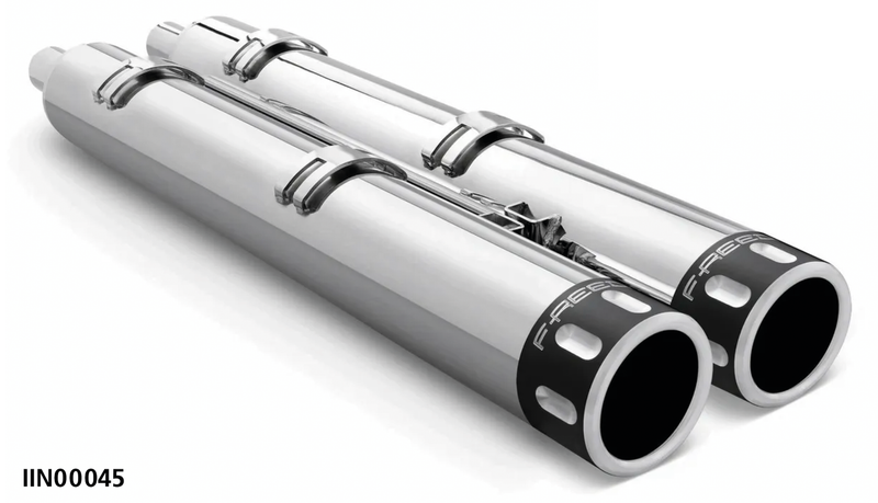 4 Inch Eagle Slip-Ons Chrome/Sculpted Black 14-up Chieft