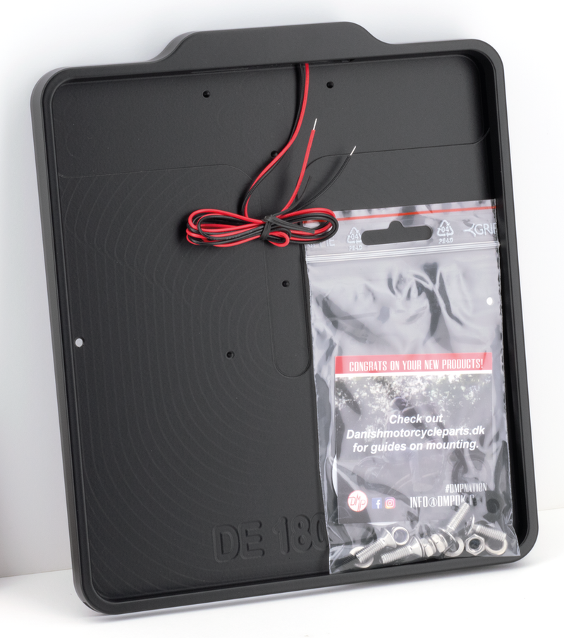 License Frame De Matt Black