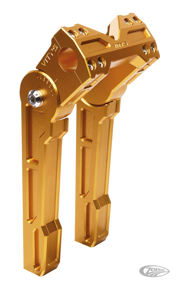 Adjustable 10 Inch Riser Set Gold