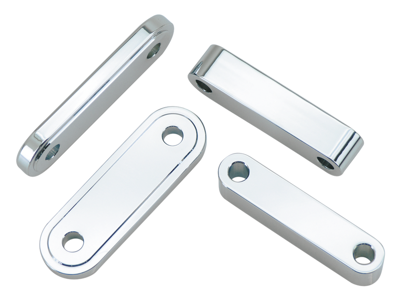 Chrome Front Fender Spacers T=3/8 Inch L