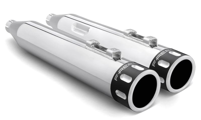 4 Inch Eagle Slip-Ons Chrome/Black Sculpted FLH/T17-UP