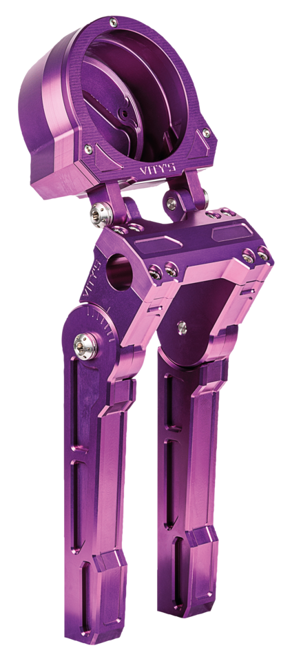 10 Inch Adjustable Risers/Gauge Purple FXLRS22-Up