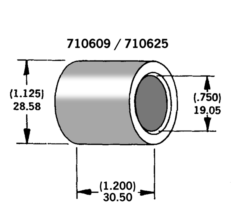 Axle Spacer Zinc Plated