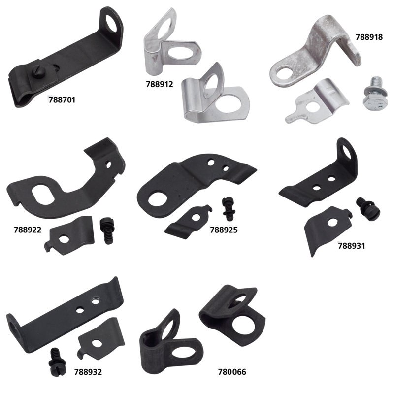 White Plated Throttle Cable Bracket Clamp XL72