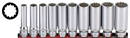 3/8 Inch Socketset 12-Point Long Metric 10Pc