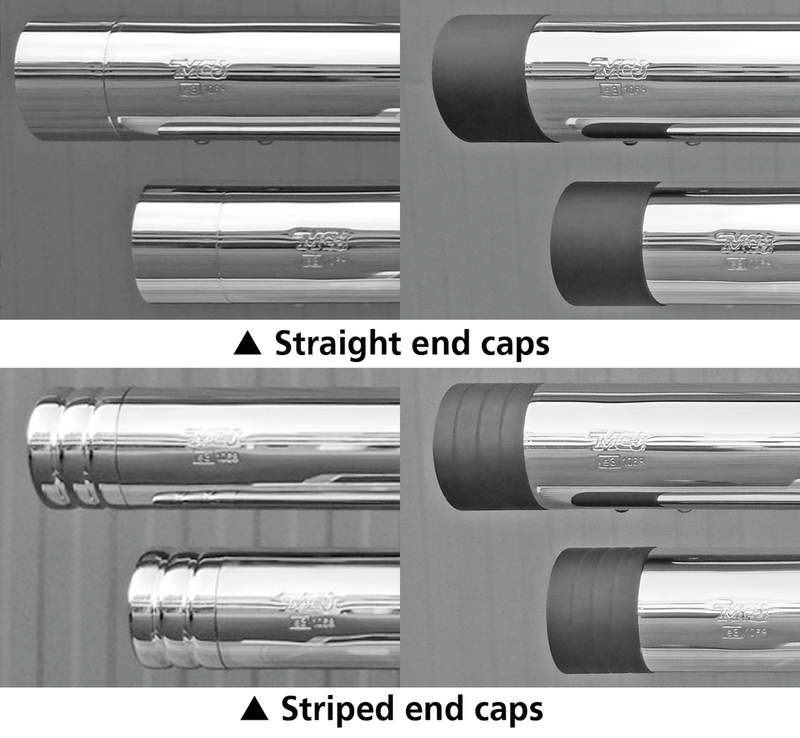End Caps Edition 100 Straight Chrome