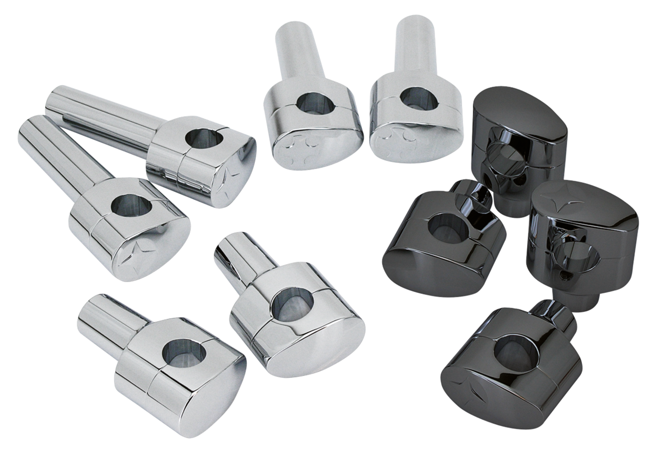 Fusion Tilt Risers 3 Inch Smoothie Black