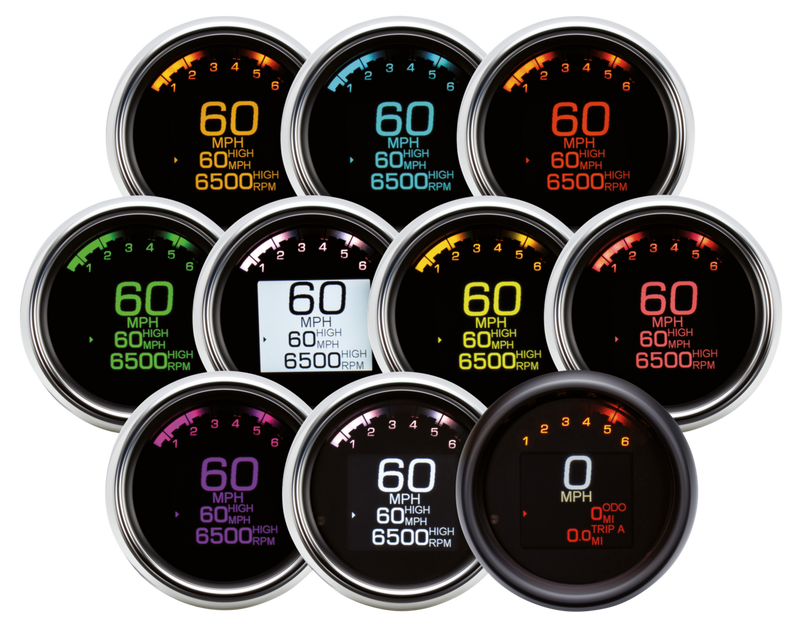 3-3/8 Inch Speedometer / Tachometer MLX 94-03 Chrome Bezel