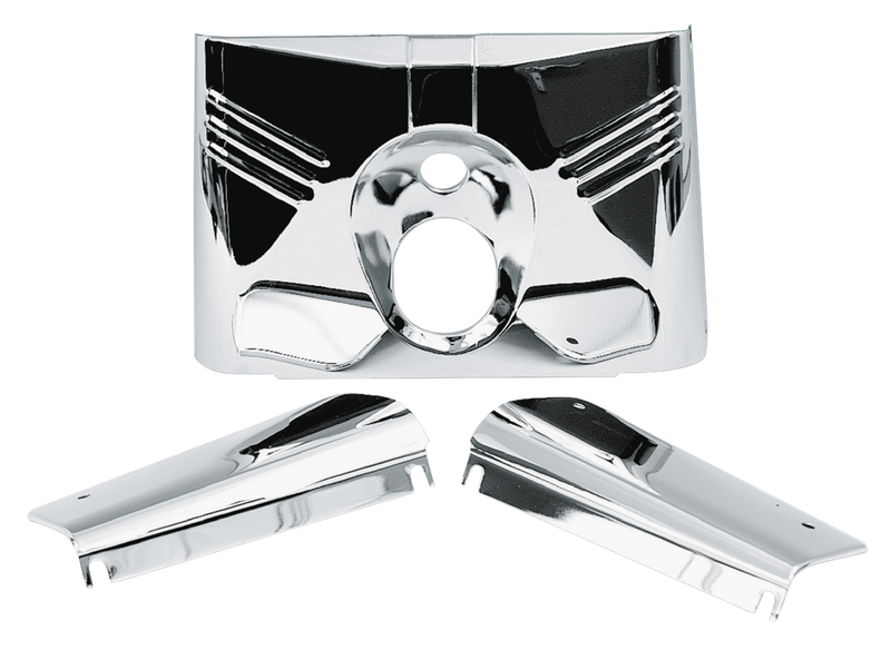 Chrome Headlight Tins Flst