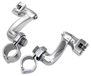 360 Degree Adjustable Highway Peg Mounting Kits Highway Bar Peg Mounts Chrome