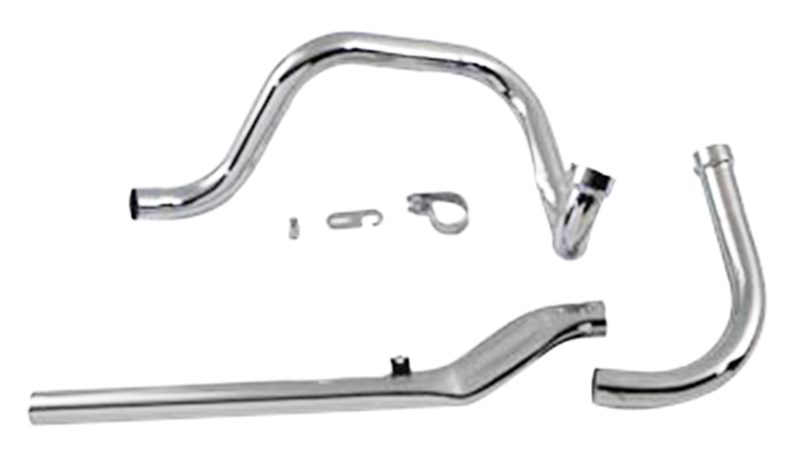 True Dual Headers For Panhead & Shovelhead Chr Bt65 Panhead X-Over Headers