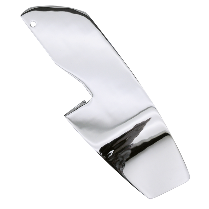 Rider Footboard Heel Guard Chrome