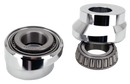 Raked Neck Kits Chrome 3Deg Raked Neck Cups W/Bearings