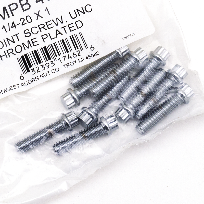 12-Point Bolts 1/4-20 X 1 Inch UNC - Pack Of 10