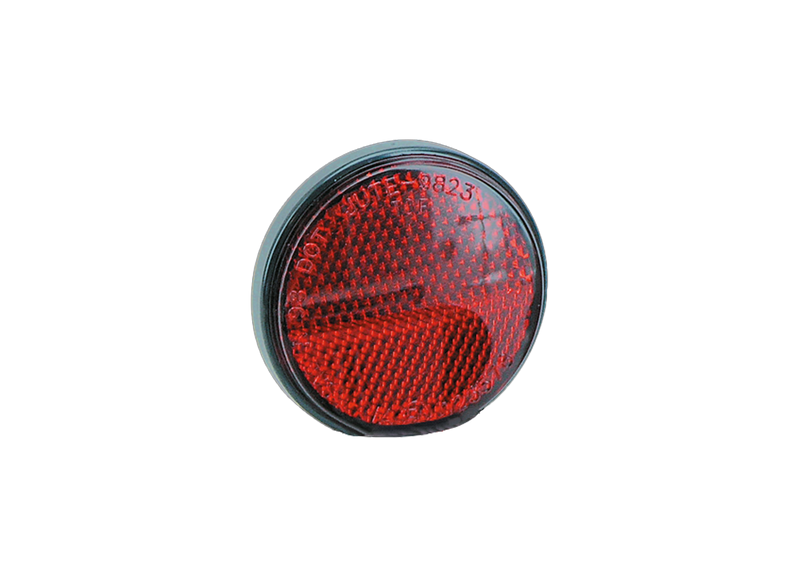 Round Red Reflector E-Approved