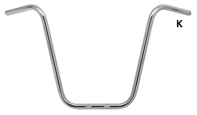 Apehanger 18 Inch Rise W/O Dimple