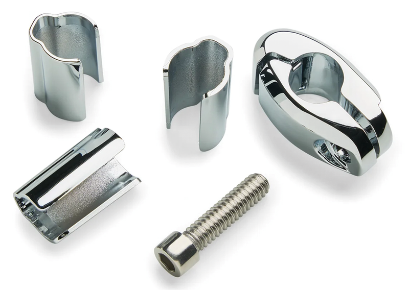 1/2 Inch Flag Mount Clamp Chrome
