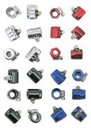 Hex Hose End 1/4 Inch+5/16 InchId Chrom - Pack Of 6