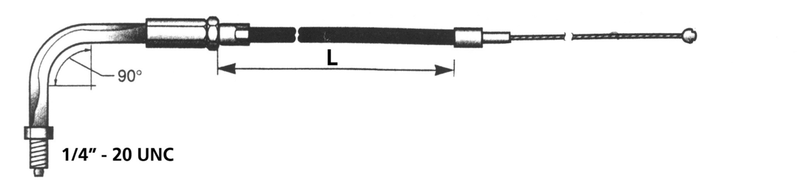 Black BT90 33 Inch 90 Degree Idle