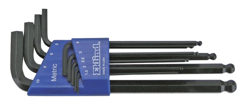9 Piece Metric Ball Hex L Key Set