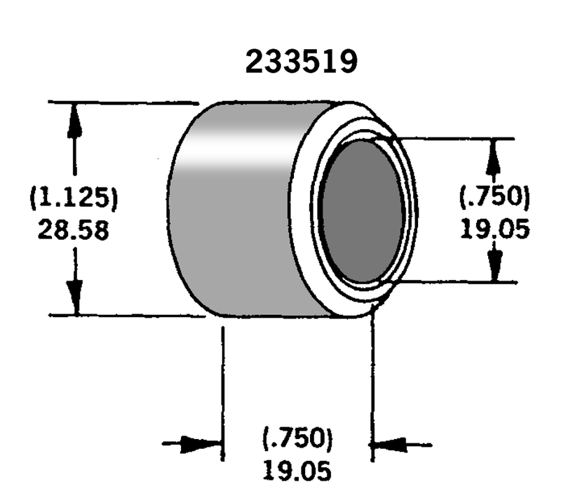 Axle Spacer Zinc Plated