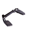 Adjustable Passenger Comfort Peg Mounts Black
