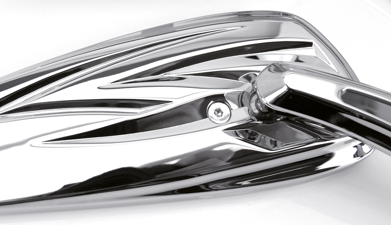 Custom Harpoon Mirror Set Chrome