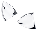 Mirror Block Off Plates For 1996-2013 Batwing Fairing Chrome Mirror Block Off Plates Flt96-13