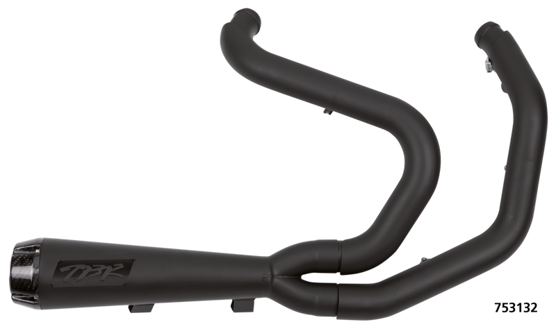 XL04-13 2-1 SS CF Race Exhaust Black