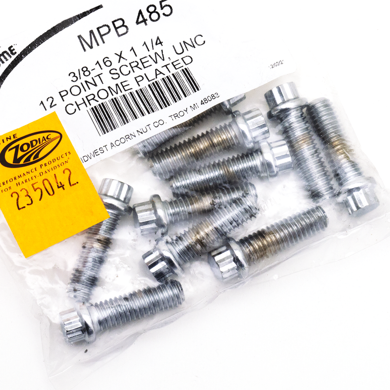 12-Point Bolts 3/8-16 X 1 1/4 Inch - Pack Of 10