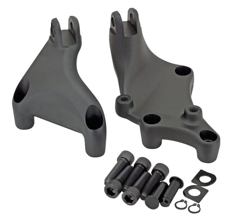 Black Alu Rear Peg Mounts XL14-22