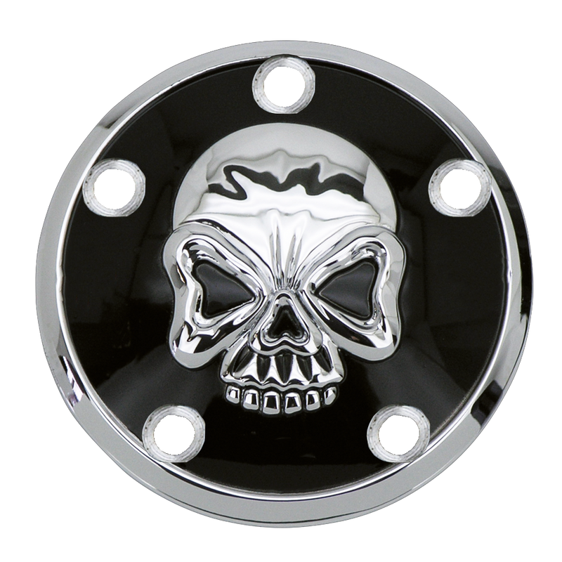 Skull Black/Chrome Points Cvr Tc99-17