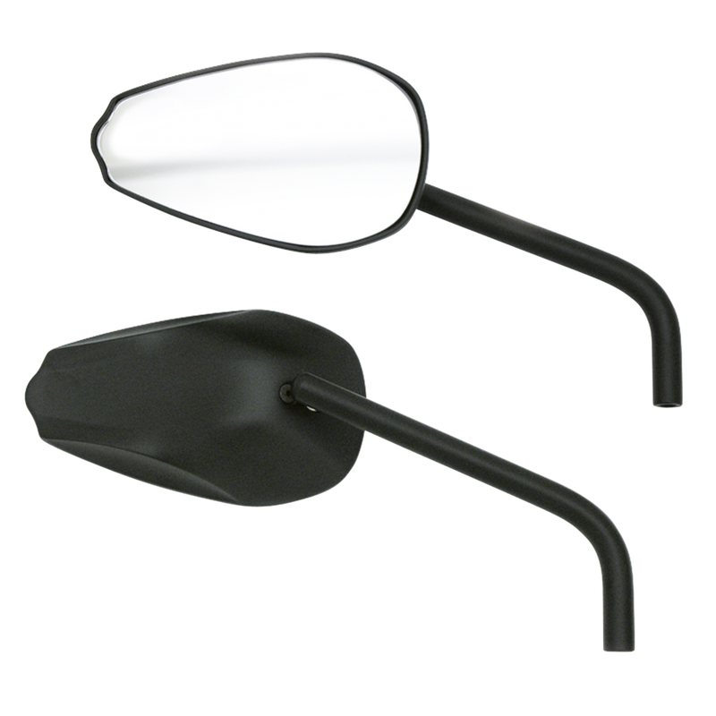 Black Cobra Mirror Set W/Round St