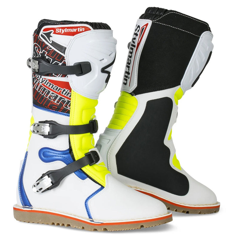 Stylmartin Impact Pro Waterproof Off-Road Boots White / Blue / Yellow