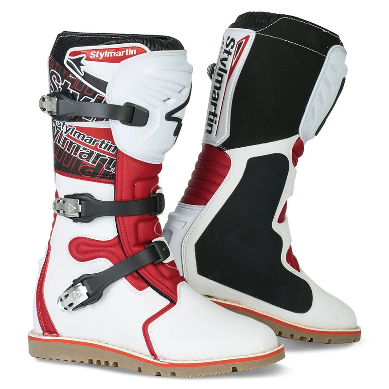 Stylmartin Impact Pro Waterproof Off-Road Boots White / Red