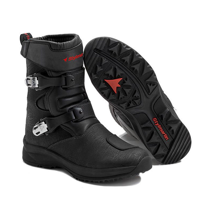 Stylmartin Navajo Evo Low Waterproof Touring Leather Boots Black