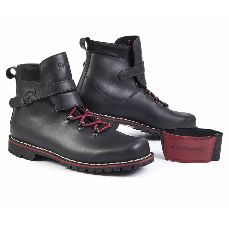 Stylmartin Red Rebel Urban Leather Boots Black