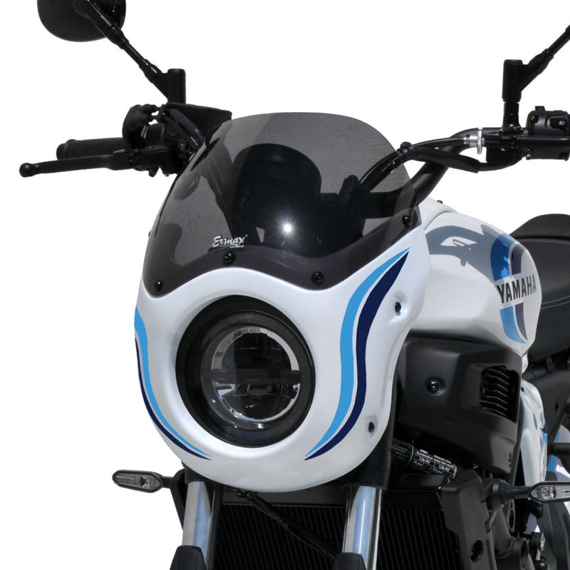 Cafe Racer Screen For Historic White [RW]/Blue Turquoise/Blue For Yamaha XSR 700 2022-Current