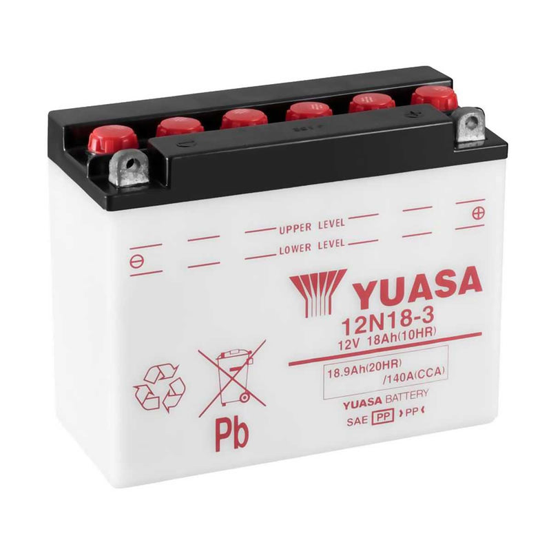 Yuasa 12N18-3 Battery - 12V