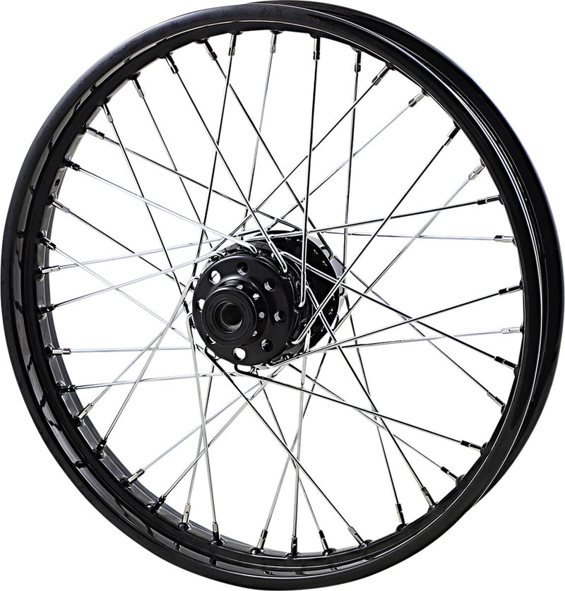 Replacement Laced Wheel Gloss Black - 19" x 2.50" For Harley Davidson FXD 1450 2000-2003