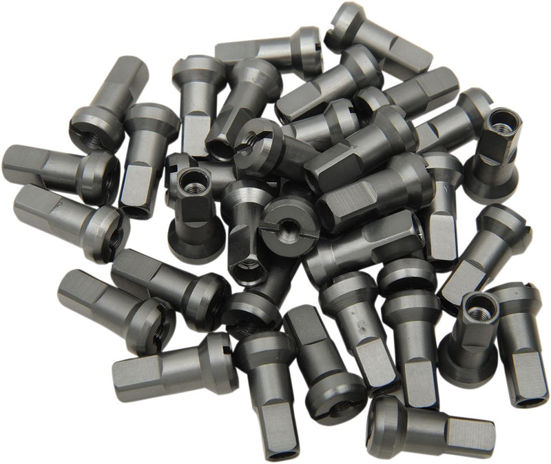 MX1 8 Gauge Nipple Set Titanium Grey