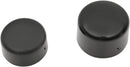 Rear Axle Caps Gloss Black For Harley Davidson FLSTC 1450 2000-2003