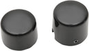 Rear Axle Caps Gloss Black For Harley Davidson FLST 1450 2006