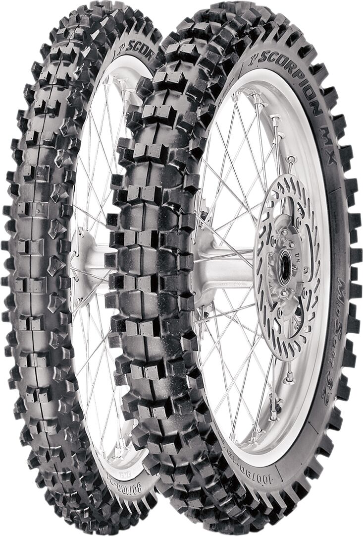 Scorpion MX32 Mid Soft Off-Road Tubed Front Tyre - 60 / 100-14