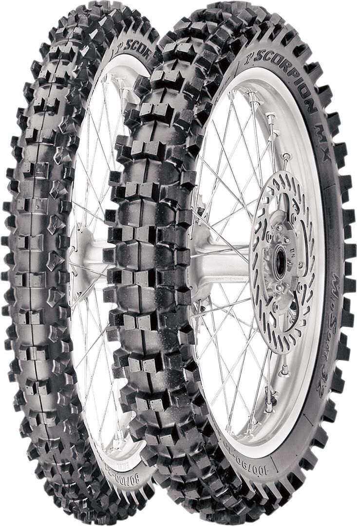 Scorpion MX32 Mid Soft Off-Road Tubed Rear Tyre - 100 / 90-19